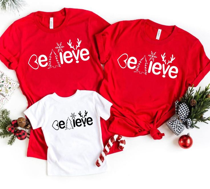 Christmas Believe Shirt, Believe Shirt, Christmas Gift, Believe Christmas Shirt, Christmas Party Shirt, Christmas Shirt, Cute Christmas Tee, Happy Christmas Shirt Hi , I'm Eliza. Welcome to my shop! Your precious shirt is here. As a small business owner making happy  my customers with their purchase is my priority. I prepare all my shirts with love. Please don't hesitate to contact me if you have any question ,concern ,compliment or just to say hi:) Thanks for supporting me. Please check all det Cricut Tshirt, Merry Christmas Family, Matching T Shirts, Matching Christmas Shirts, Christmas Party Shirts, Cute Christmas Shirts, Mommy And Me Shirt, New Years Shirts, Christmas Tree Shirt