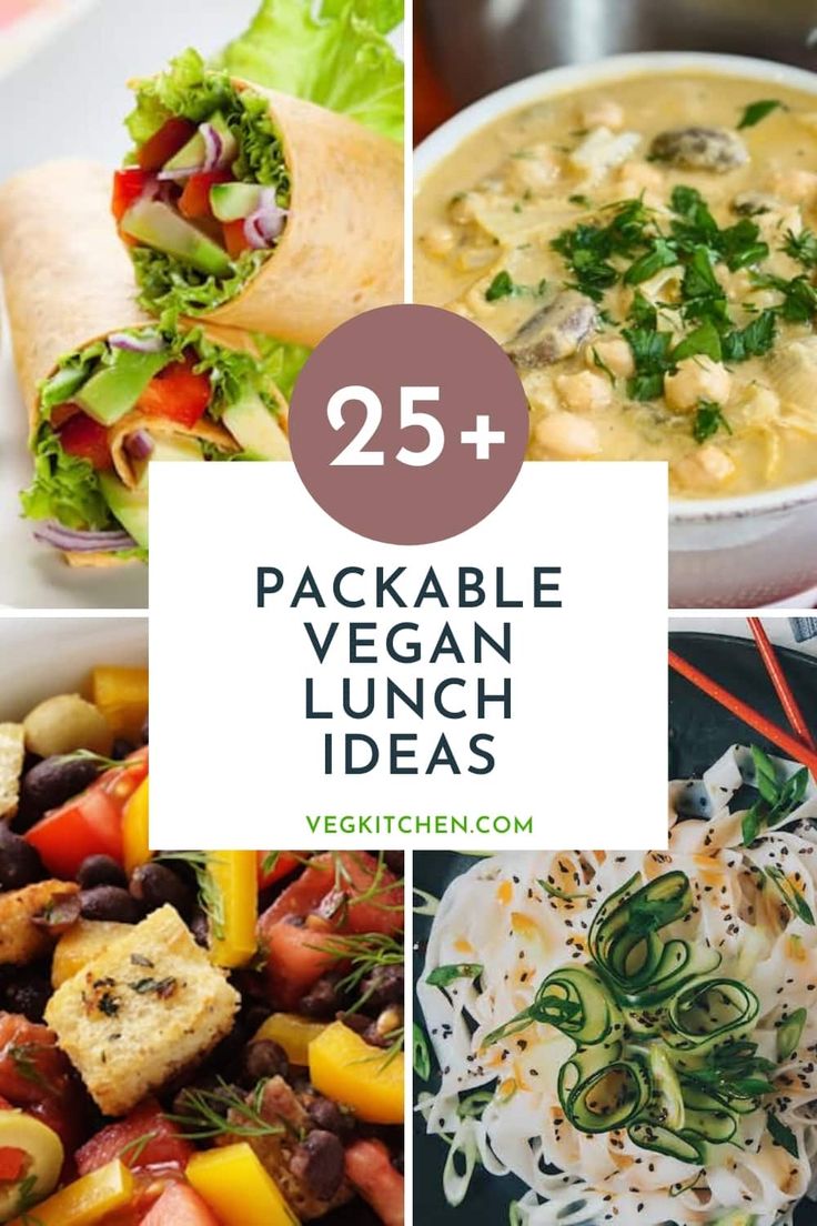 the 25 + packable vegan lunch ideas