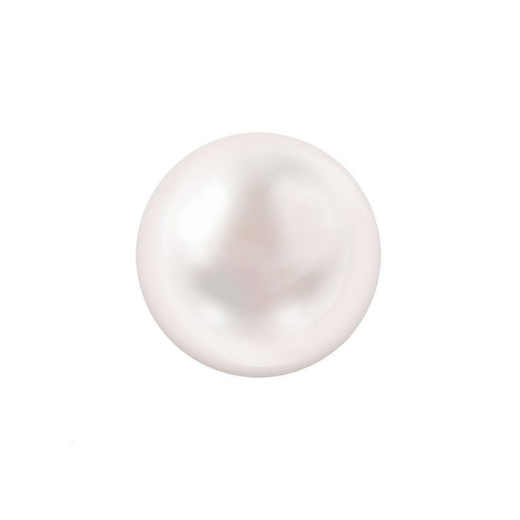 a white pearl on a white background