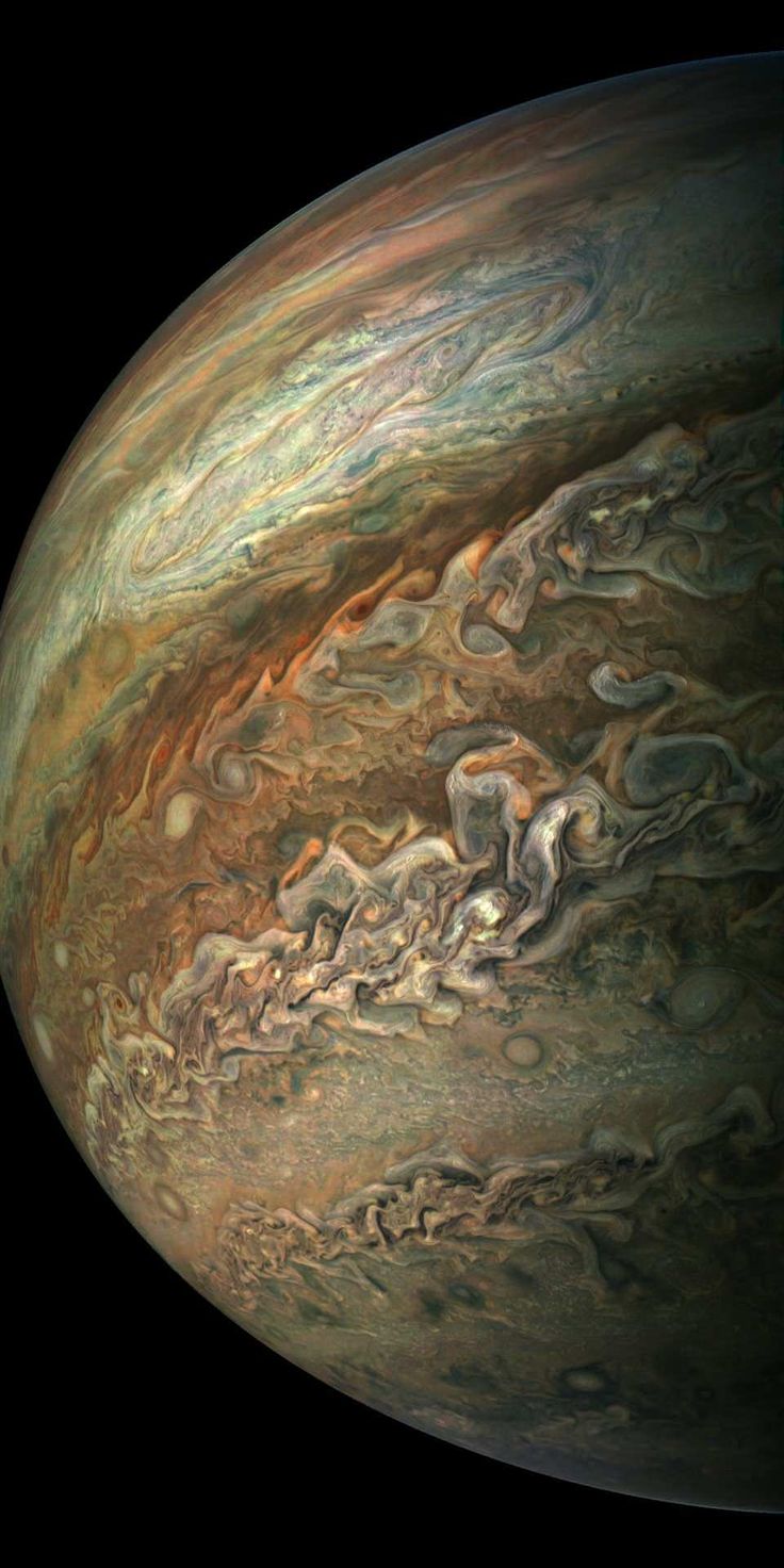 the great red spot is seen in this image taken by nasa's juno spacecraft