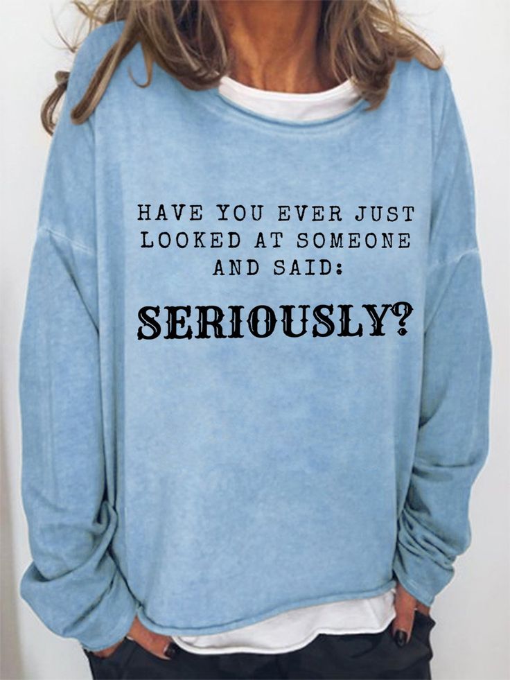 Lilicloth.com offers stylish and concessional Sweatshirts.. SPU: 1W61YSWAC95C8, Color: Light Blue Light Gray Light Brown, Thickness:Lightweight, Sleeve Length:Long sleeve. Long Quotes, The Black Sheep, Cheap Clothing, 90s Sweatshirt, Round Neck Sweatshirts, Black Sheep, Funny Words, Cheap Clothes, Casual Sweatshirt