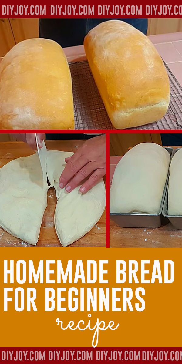 homemade bread for beginners are being made