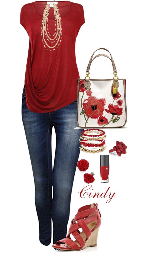 "Spring" by cindy32tn on Polyvore Mode Tips, Stitch Fix Outfits, Cooler Look, Fashion Mode, Jean Outfits, Street Fashion, Look Fashion, Spring Summer Fashion, Casual Chic