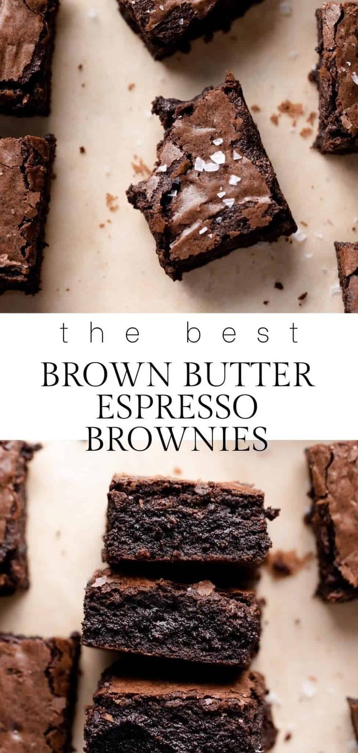 the best brownie butter espresso brownies