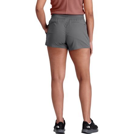 The North Face Aphrodite Short keeps us comfortable hiking, climbing, or running to the top. The soft and comfortable herringbone fabric construction offers incredible mobility and features FlashDry materials that promote excellent moisture management. They even have plenty of pocket space for our essentials with two hand pockets and a concealed rear zippered. Functional Hiking Activewear With Drawstring, Athleisure Activewear With Side Pockets For Hiking, Functional Activewear With Drawstring For Hiking, Gray Outdoor Activewear With Pockets, Outdoor Activewear With Side Pockets, Hiking Activewear With Pockets In Recycled Polyester, Recycled Polyester Activewear With Pockets For Hiking, Relaxed Fit Activewear With Functional Pockets For Outdoor, The North Face Athleisure Activewear For Outdoor