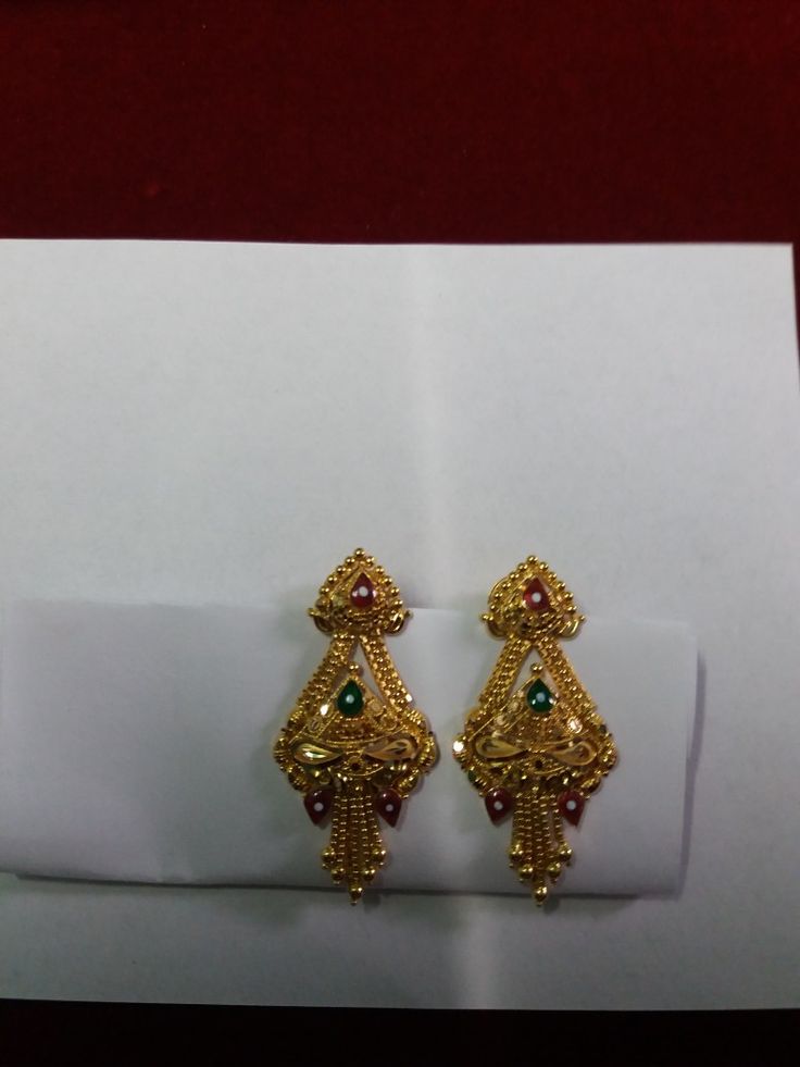 1 Gram Gold Earrings, Classy Jewellery, Earrings Fancy, Wedding Jewelery, 1 Gram Gold Jewellery, Ayurvedic Recipes, Gold Jewels Design, New Gold Jewellery Designs, Gold Earrings Models