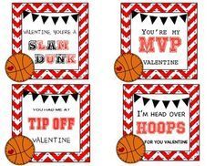 valentine's day printables for basketball fans