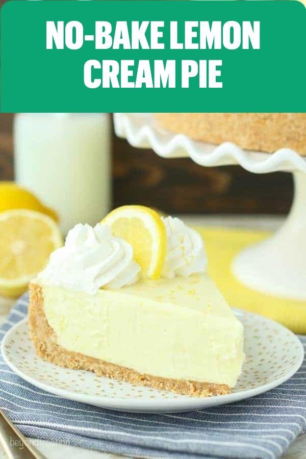 Quick and Easy No-Bake Lemon Cream Pie. There’s only 5 ingredients needed for the filling. It’s light and refreshing, the perfect fluffy lemon pie! Nilla Wafer Crust, Whipped Cream Pie, Easy Lemon Pie, No Bake Lemon Pie, Easy Cream Pie, Recipe Using Lemons, Lemon Desserts Easy, Lemon Cream Pie, Easy Desserts To Make