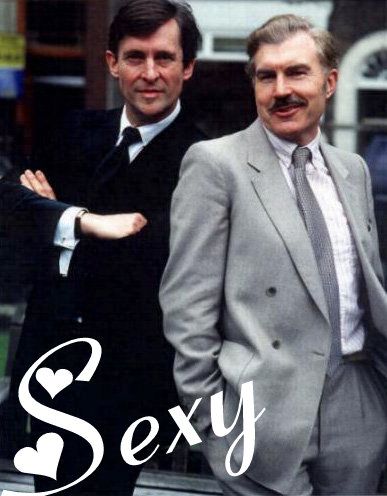 Jeremy Brett and David Burke by LinkxMidna4eva Holmes And Watson, Jeremy Brett Sherlock Holmes, David Burke, Male Friendship, Sherlock Holmes 3, Jeremy Brett, New Television, Dr Watson, Platonic Relationship