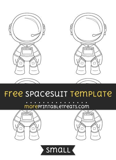 free space suit template for kids to print and use as an applique or coloring page