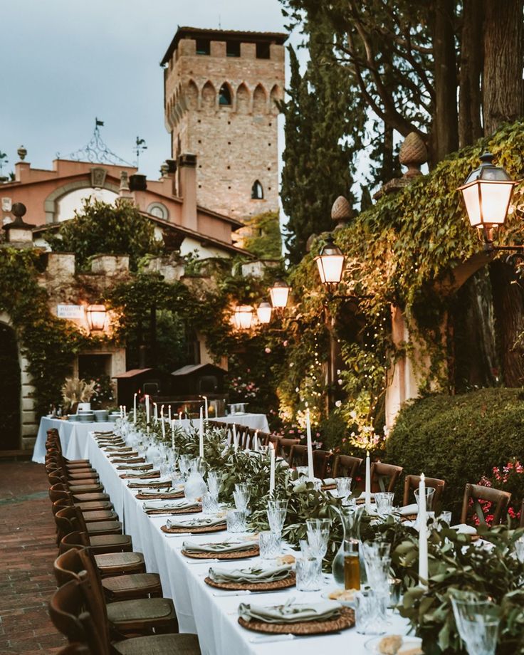 Foliage Table Runner for Italian Wedding Tuscan Wedding Theme, Rustic Italian Wedding, Italian Wedding Venues, Rustic Italian, Tuscan Wedding, Dream Wedding Venues, Villa Wedding, Outdoor Dinner, Future Wedding Plans