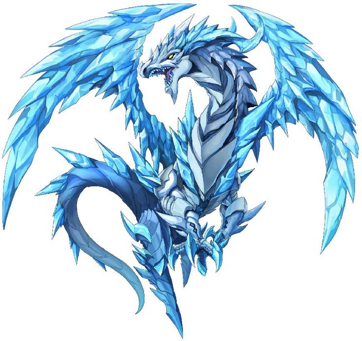 a blue and white dragon with large wings