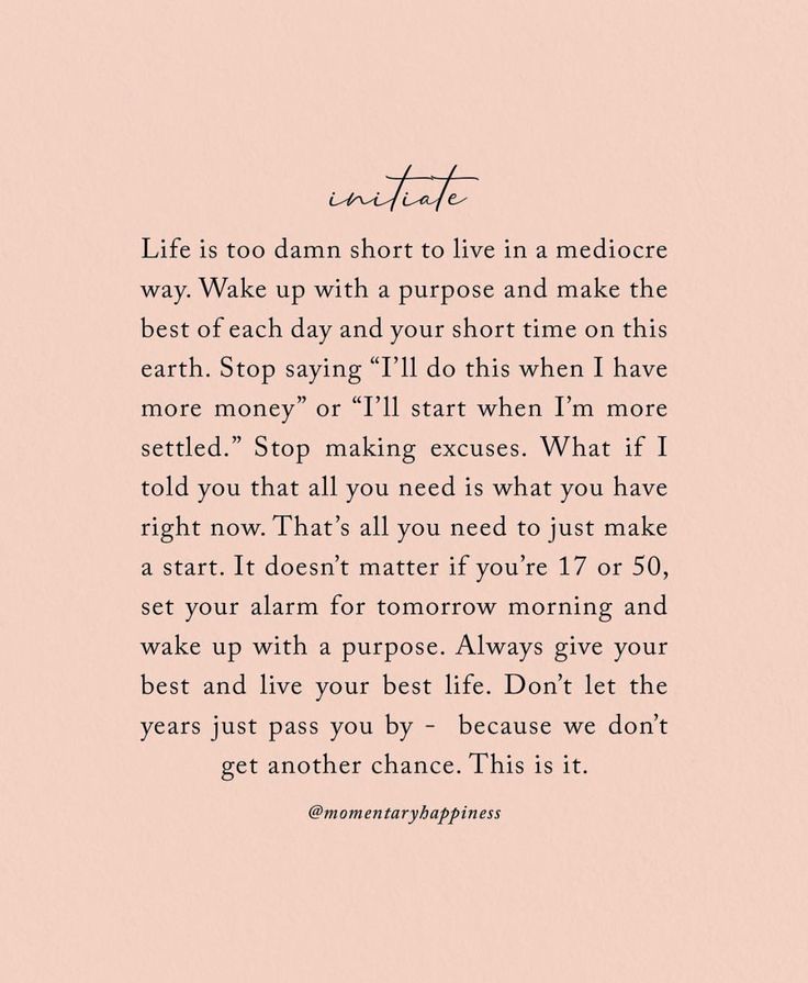 a pink background with the words life is too short to live in a medioore