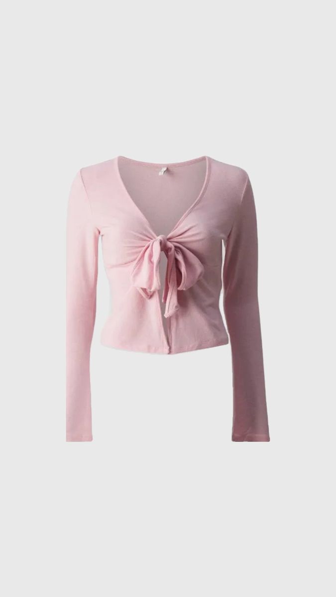 Pink bow Pink Longsleeve, Pink Bow, Fall Outfits, Long Sleeve, Pink, Autumn Outfits