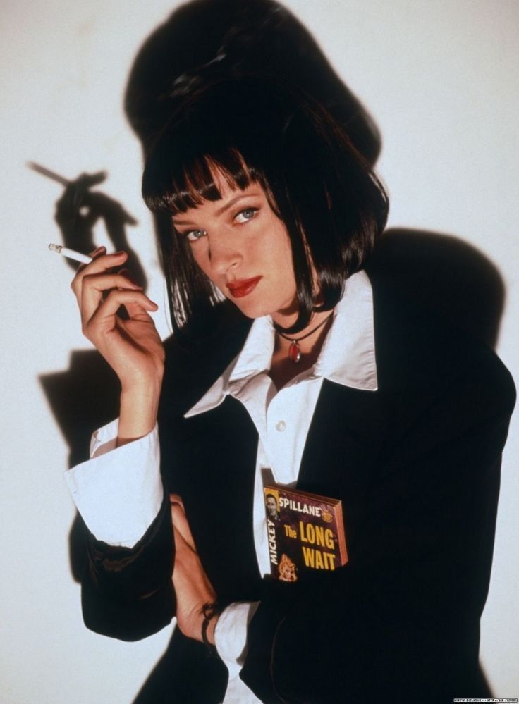 Pulp Fiction Costume, Mia Wallace Costume, Uma Thurman Pulp Fiction, Quentin Tarantino Movies, Halloween Parejas, Robin Wright, Meg Ryan, Uma Thurman, Gary Oldman