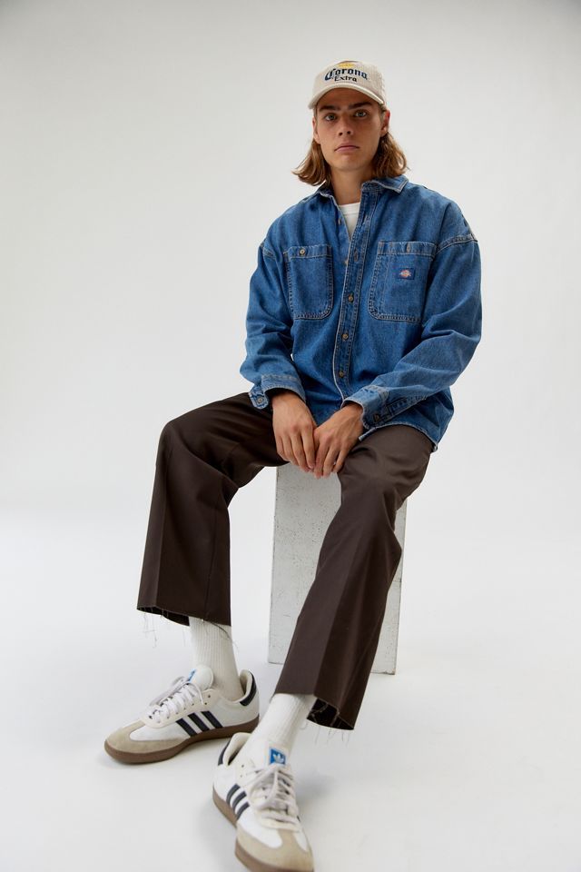 Dickies UO Exclusive 874 Cutoff Work Pant Denim Polo Men Outfit, Dickies Outfit, Japanese Workwear, Spiritual Fashion, Masc Fashion, Jeremy Allen White, Guys Clothing Styles, Mens Outfit Inspiration, Mens Fashion Streetwear