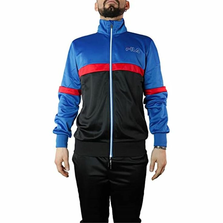 Keep fit and discover the sector's latest new releases to perform sports with the best guarantees! Purchase Men's Sports Jacket Fila  Leo Trak Blue at the best price and enjoy a healthy life!Colour: BlueGender: MenRecommended age: AdultsMaterial: 100 % polyesterType: Jacket

SKU: S6480415 Blue Athleisure Outerwear For Streetwear, Blue Sportswear Track Jacket For Fall, Blue Track Jacket For Fall, Blue Track Jacket For Fall Sportswear, Sporty Blue Sport Coat With Pockets, Blue Outdoor Sportswear Track Jacket, Blue Sport Coat With Pockets For Streetwear, Blue Winter Track Jacket For Sports, Casual Blue Sport Coat