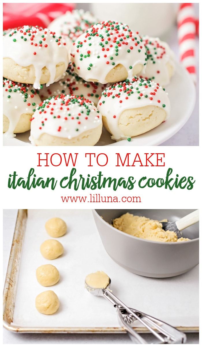 how to make italian christmas cookies with white frosting and sprinkles