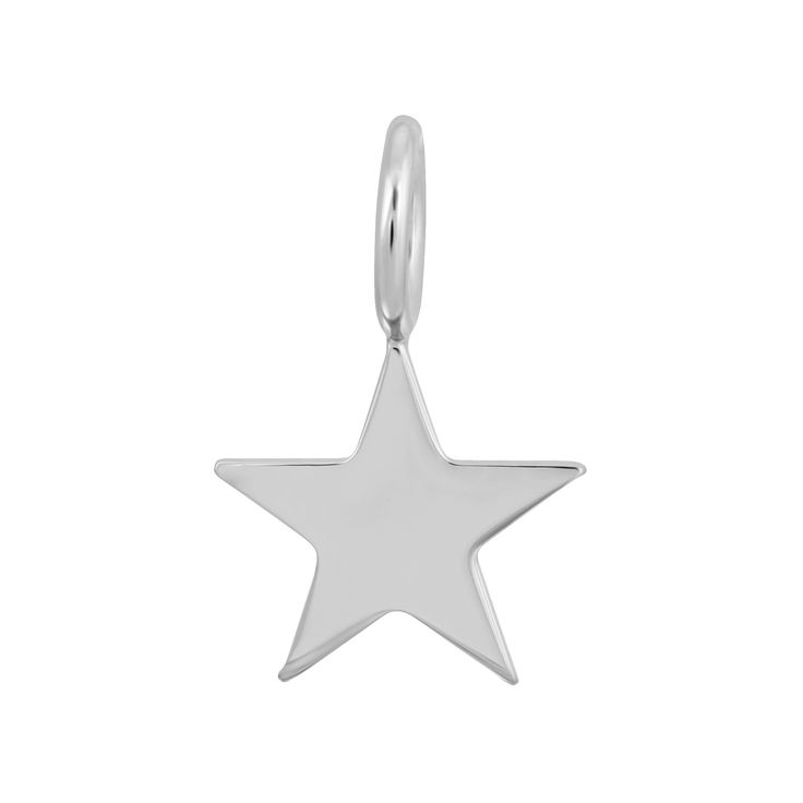 Samara Charm is brass plated Rhodium-Silver.Star measures .65" Long and .65" WideStar is handmade in the USA Hypoallergenic Jewelry, Demi Fine Jewelry, Samara, Enamel Charms, Chic Accessories, Plated Jewelry, Jewelry Silver, Jewelry Pouch, Base Metal