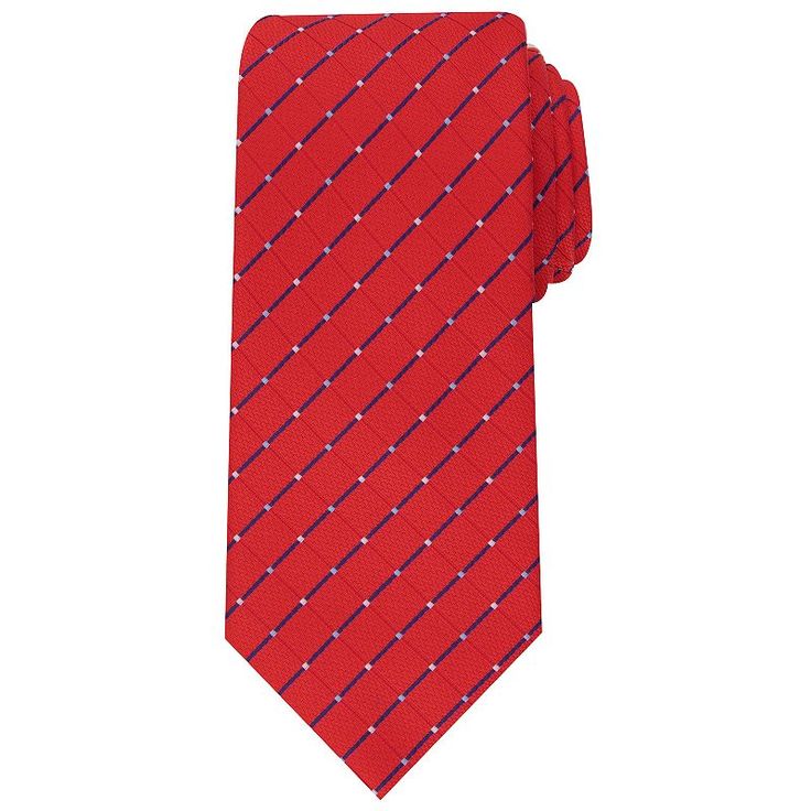 Show off your sense of style with this men's tie from Bespoke. Show off your sense of style with this men's tie from Bespoke. Watch now for simple tie-tying tips. Patterned 3 or 3.125-inches wideFABRIC & CARE Polyester Spot clean only Imported Size: One Size. Color: Red. Gender: male. Age Group: adult. Pattern: Plaid. Dapper Red Tie For Semi-formal Occasions, Dapper Semi-formal Red Tie, Red Ties For Father's Day, Red Business Ties For Father's Day, Red Standard Tie, Classic Red Suit And Tie Accessories For Business, Classic Red Suit And Tie Accessories For Semi-formal Occasions, Classic Red Standard Tie, Red Standard Tie For Business