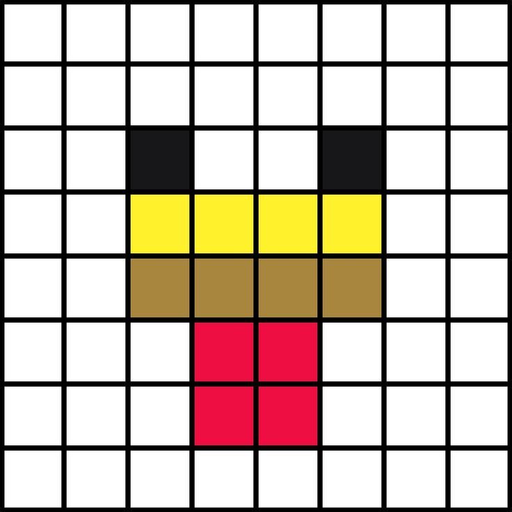 an image of some sort of pixellated object with different colors and shapes on it