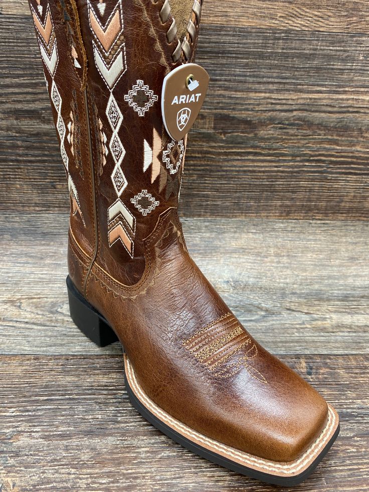 Beautiful Southwestern embroidery and eye-catching whipstitching make this one head-turning boot. With a durable rubber sole and All Day Cushioning insole, it's as dependable as it is pretty. 4LR™ lightweight stabilizing shank for support Removeable All Day Cushioning insole Full-grain leather foot and upper Intricate embroidery and whipstitch detailing Duratread™ sole for maximum wear Paint Vase, Southwestern Embroidery, Cowgirl Boots Square Toed, Cute Cowgirl Boots, Casual Country Outfits, Country Shoes, Square Toe Western Boots, Cowgirl Accessories, Bota Country