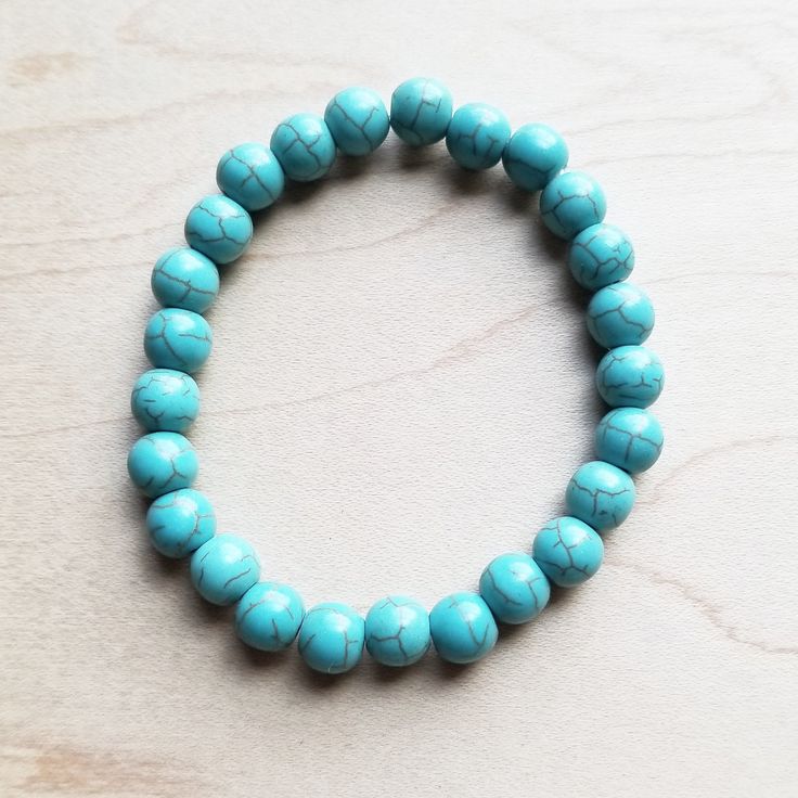 Bracelet Bar- Create Your Own Stack Mix and Match to create a look that's all your own! 8mm stretch bracelet Although your item will resemble the photo, each piece is created by hand, so no two are identical.Thank you for visiting The Jewelry Junkie! Trendy Turquoise Beaded Stretch Bracelet, Casual Turquoise Beaded Bracelet, Casual Turquoise Stretch Bracelet, Casual Turquoise Stretch Bracelet With 8mm Beads, Casual Turquoise Hand-strung Stretch Bracelet, Casual Hand-strung Turquoise Stretch Bracelet, Casual Turquoise Beaded Jewelry, Blue Casual Bracelet For Meditation, Casual Blue Bracelet For Meditation