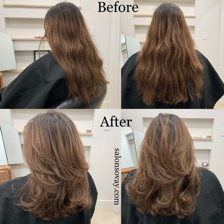 Salon Sovay layers Lots Of Layers Face Framing, Curled Layers Medium, Layer U Cut, Shaping Layers Hair, Layers That Give Volume, Layers And Volume Hair, Short Layer On Long Hair, Haircut For Lots Of Hair, Volume Layers Haircut