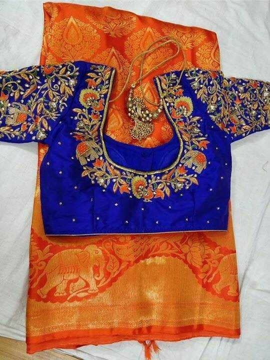 Brocade Blouse Designs, Latest Saree Blouse, Work Blouse Designs, Mirror Work Blouse Design, Mirror Work Blouse, Wedding Saree Blouse Designs, Latest Saree, Blouse Back Neck Designs, Cutwork Blouse Designs