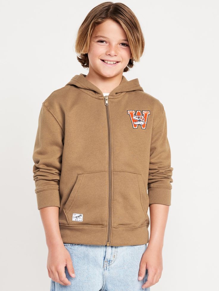 Built-in hood.  Long sleeves.  Graphic at front.  Full-length zipper from hem to neck.  Hand-warming pockets in front.  Super-soft fleece.  Relaxed fit through body.  Boys hoodie hits below waist. machine wash according to the care instruction label  . Best Holiday gift for Kids , perfect Hoodies for Christmas! Hooded College Sweatshirt With Pockets, Hooded Sweatshirt With Pockets For College, Fleece Outerwear For School In Fall, Casual Fleece Hoodie For School, Casual School Fleece Hoodie, Casual Fleece Hooded Jacket With Zipper, Casual Fleece Hooded Jacket With Zipper Closure, Streetwear Hoodie With Pockets, Fall Sweatshirt With Pockets