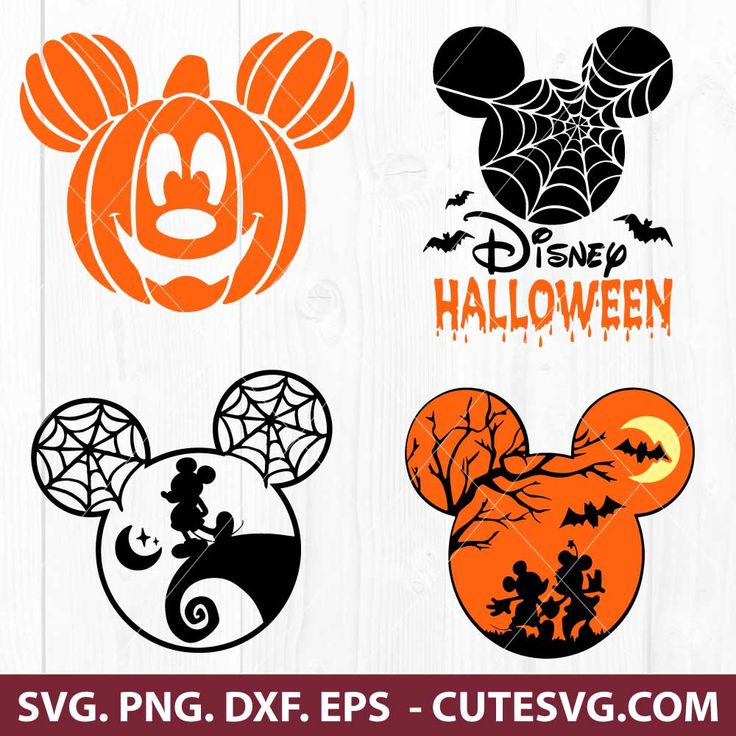 mickey mouse halloween svg cut files