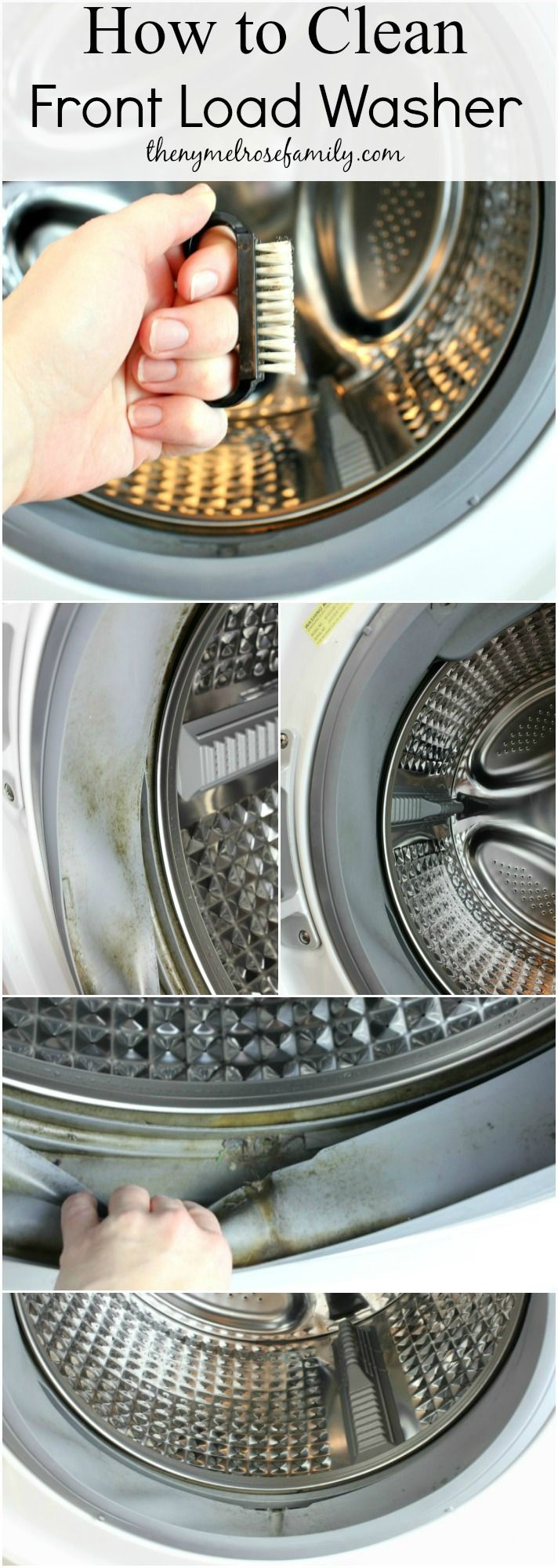 how to clean front load washer in the washing machine with instructions on how to use it