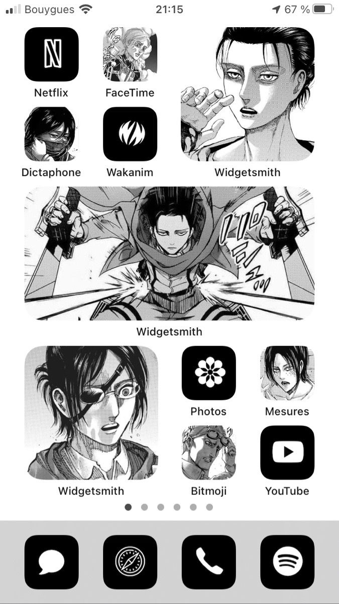 an iphone screen with various avatars on it