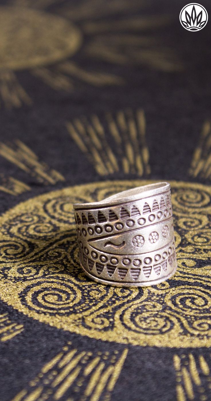 Poinsettia Silver Ring Bohemian Wide Band Engraved Jewelry, Traditional Adjustable Engraved Ring, Traditional Adjustable Engraved Etched Ring, Adjustable Traditional Engraved Etched Ring, Bohemian Wide Band Rings Engraved, Bohemian Wide Band Engraved Rings, Bohemian Rings With Engraved Wide Band, Ceremonial Adjustable Silver Engraved Ring, Bohemian Open Ring Engraved