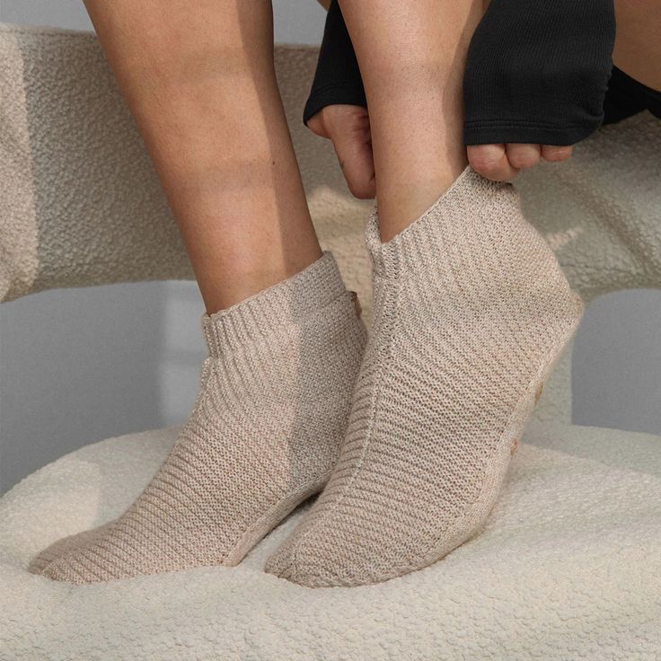 Cozy Cotton Silk Slipper Sock – Lunya Comfortable Non-slip Round Toe Socks, Comfortable Non-slip Socks With Round Toe, Comfortable Soft No-show Socks, Cozy Super Soft Beige Slippers, Soft Comfortable Socks, Warm Comfortable Soft Socks, Cozy Soft Knit Socks For Loungewear, Comfortable Super Soft Beige Slippers, Warm Soft Comfortable Socks