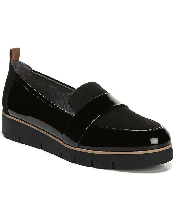 Edgy, trend-right, and amazingly comfortable. This standout loafer is a must. Be Energized insole with all-day comfort, cushioning and shock absorption designed to reduce foot pressure and fatigue. Black Loafers With Cushioned Footbed For Spring, Black Cushioned Loafers For Spring, Black Slip-ons With Cushioned Footbed For Work, Black Cushioned Slip-ons For Work, Black Synthetic Slip-ons For Work, Black Synthetic Slip-ons For Workwear, Black Loafers With Removable Insole For Spring, Black Synthetic Loafers For Work, Black Synthetic Workwear Loafers