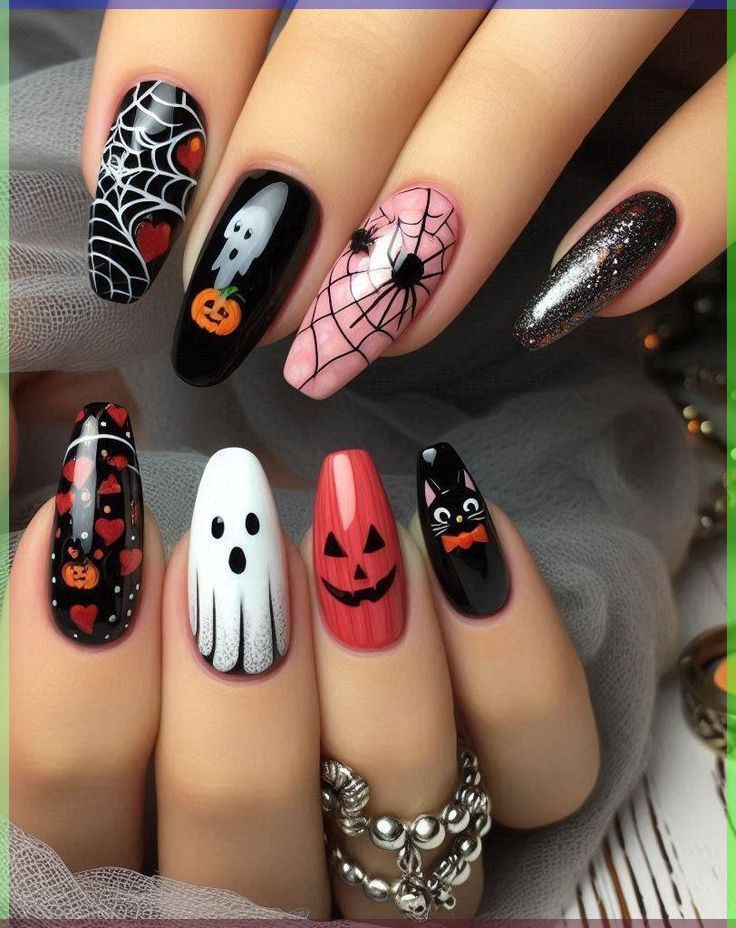 Graveyard Nails, Pearlescent Nails, Ongles Halloween, Nail Halloween, Foggy Night, Ethereal Elegance, Nails Autumn, Halloween Nails Easy, Spooky Designs