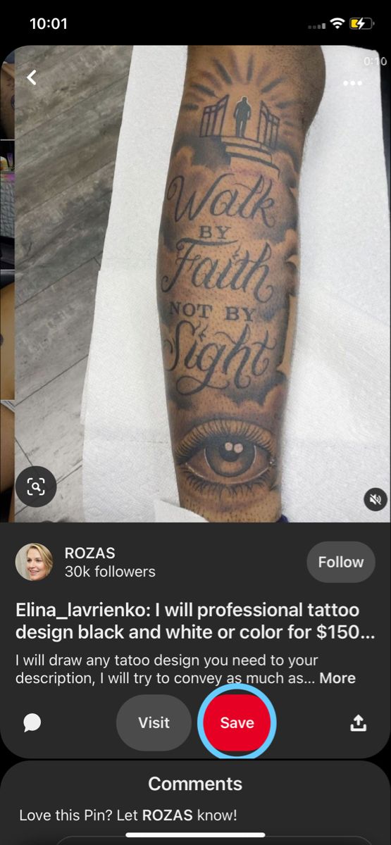 an instagram page with tattoos on it and the caption below that reads,