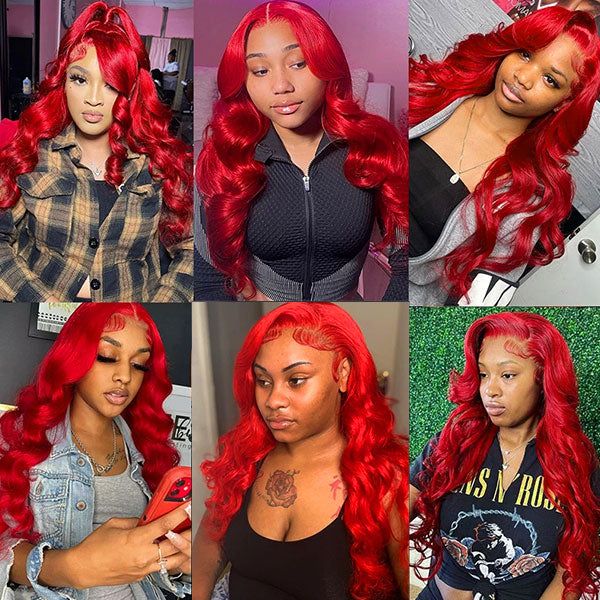 Color Lace Front Wigs, Lace Front Wigs Body Wave, Smell Hair, Wigs Body Wave, Overnight Hairstyles, 13x4 Lace Front Wig, Remy Human Hair Wigs, Bad Smell, Red Wigs