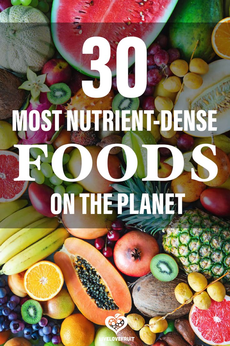 the words 30 most nutritient - dense foods on the planet are in white letters