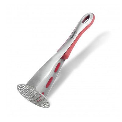 a red and white toothbrush on a white background with clippings to the side