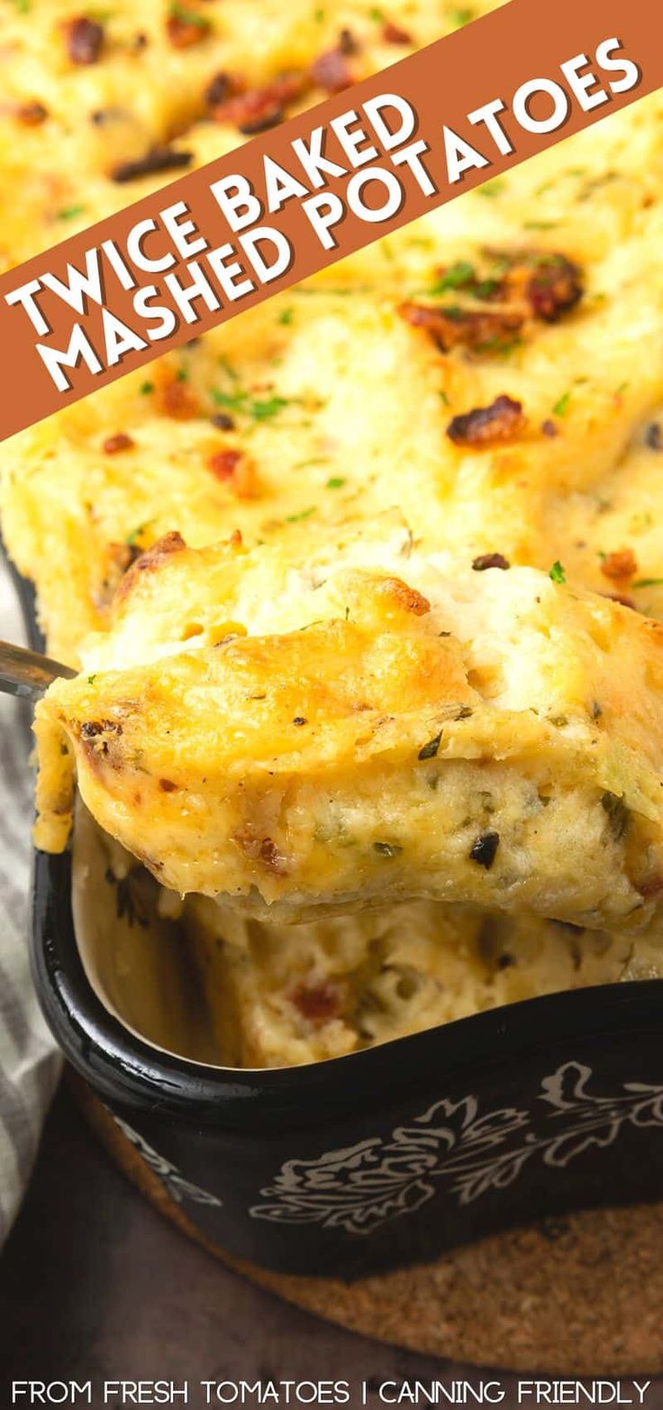 a close up of a casserole in a pan