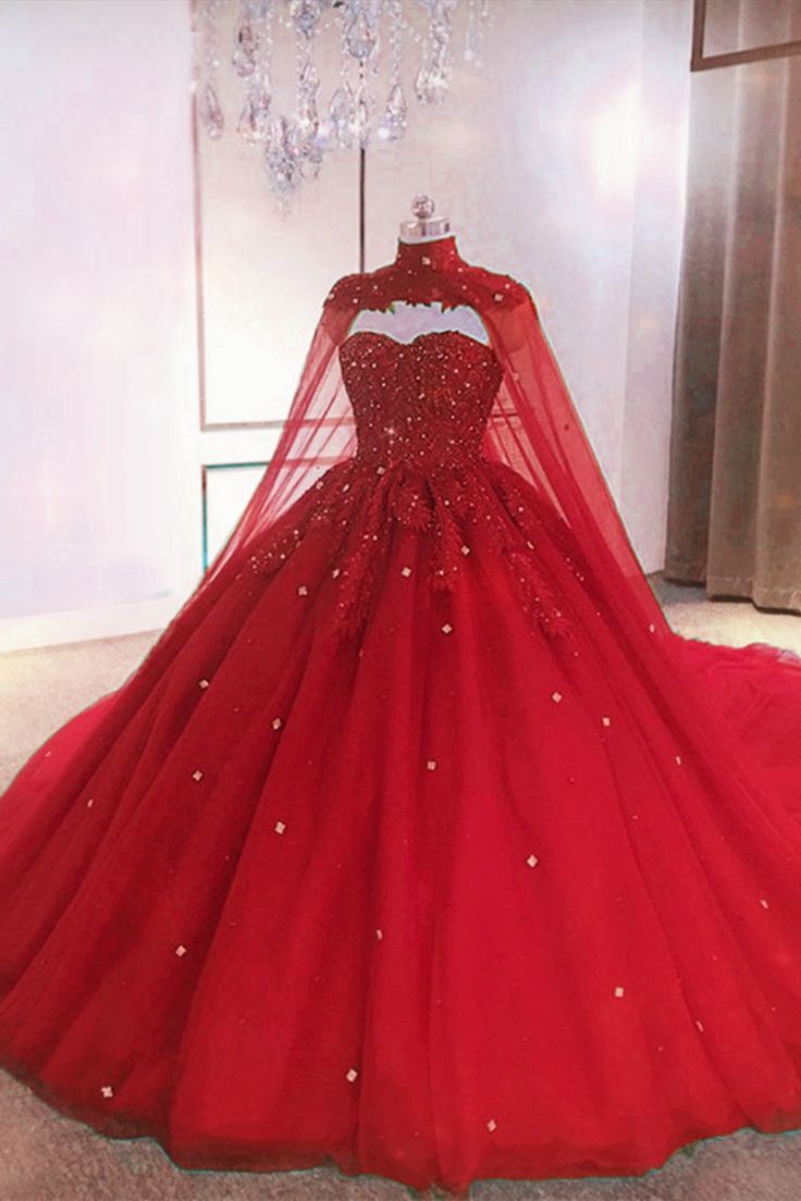 Red Quince Dress Princess Style Quinceanera Dress For Wedding, Princess Style Floor-length Wedding Dress For Quinceanera, Fitted Floor-length Princess Dress For Quinceanera, Fitted Sleeveless Gown For Quinceanera, Fitted Floor-length Sweet 16 Dress, Fitted Floor-length Dress For Sweet 16, Red Tulle Quinceanera Dress For Wedding, Fitted Princess Dress For Quinceanera, Fitted Wedding Dress For Quinceanera