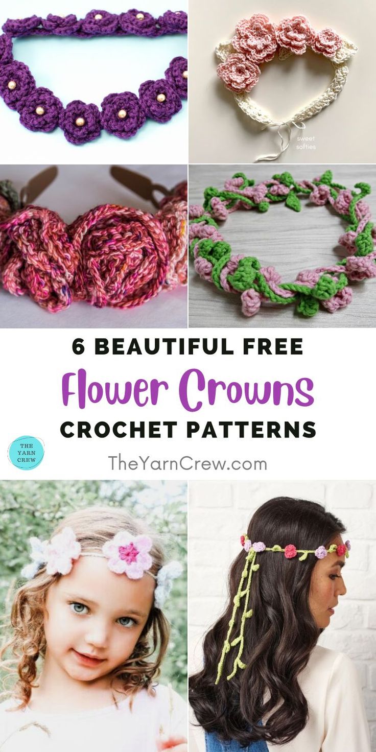 crochet patterns for flower crowns and headbands