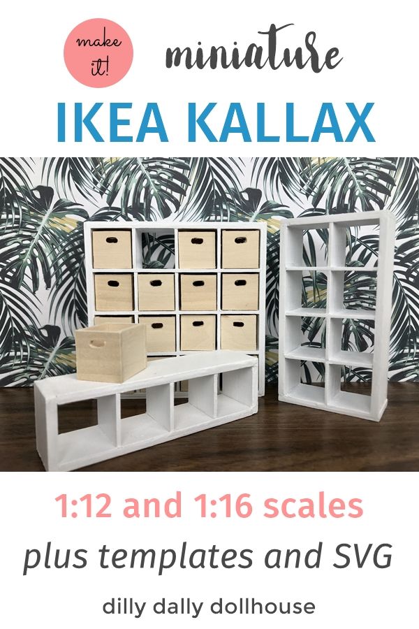 an advertisement for ikea kallax with the text, 12 and 16 sales plus templates and svg