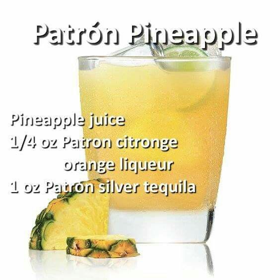 a pineapple drink with the ingredients in it