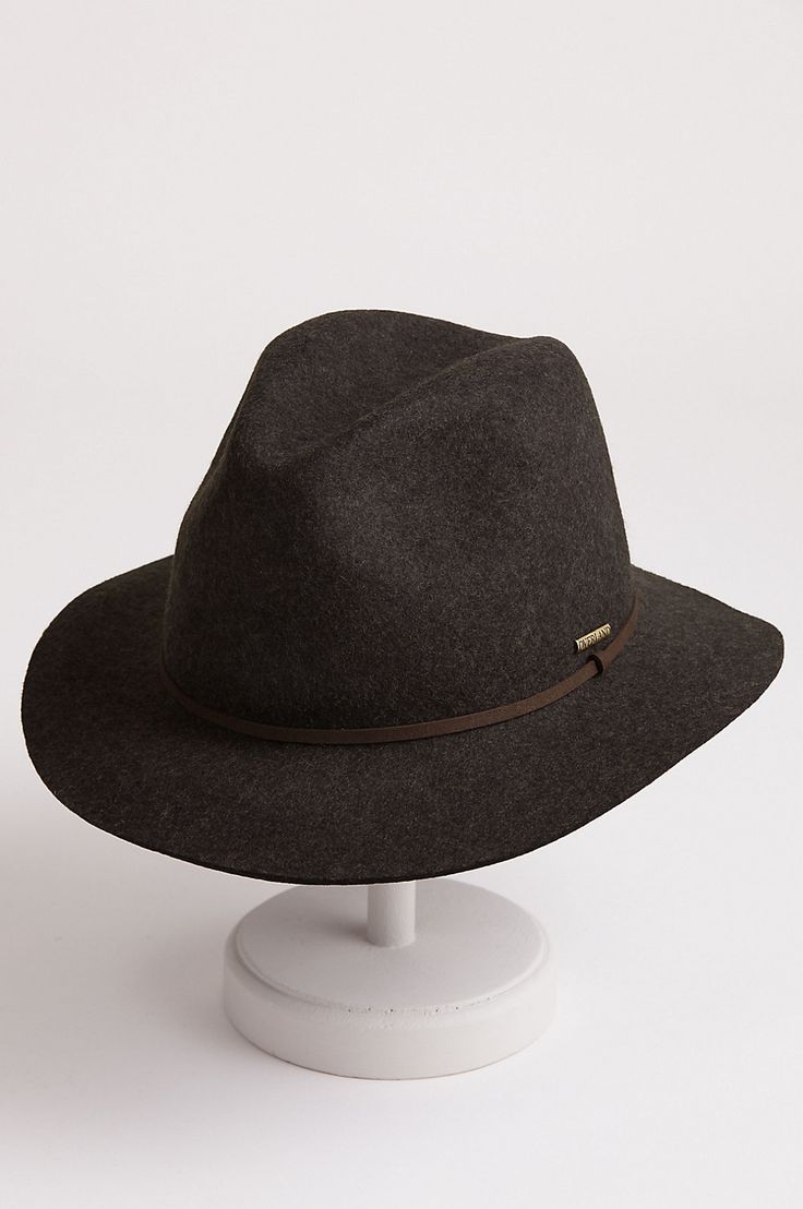 When cool weather hovers at your doorstep, our McMillan Crushable Wool Felt Safari Hat is the answer. Crafted in fine wool felt for a soft, cozy texture that styles and warms, this fine topper begs to be worn for work or play. The teardrop crown is finished with a simple suede band, while the 2.25" shapeable brim with raw edge is poised to shield you from the rays. Pack this genuine crushable safari and wear it proudly everywhere. 100% wool felt. Wool Fedora Felt Hat For Outdoor, Outdoor Wool Fedora Felt Hat, Outdoor Wool Fedora Hat, Wool Hat With Curved Brim For Outdoor, Wool Felt Hat With Curved Brim For Outdoor, Wool Brimmed Fedora For Travel, Fur Felt Hat For Outdoor Fall Events, Casual Hunting Hats For Fall, Outdoor Fur Felt Hat For Fall