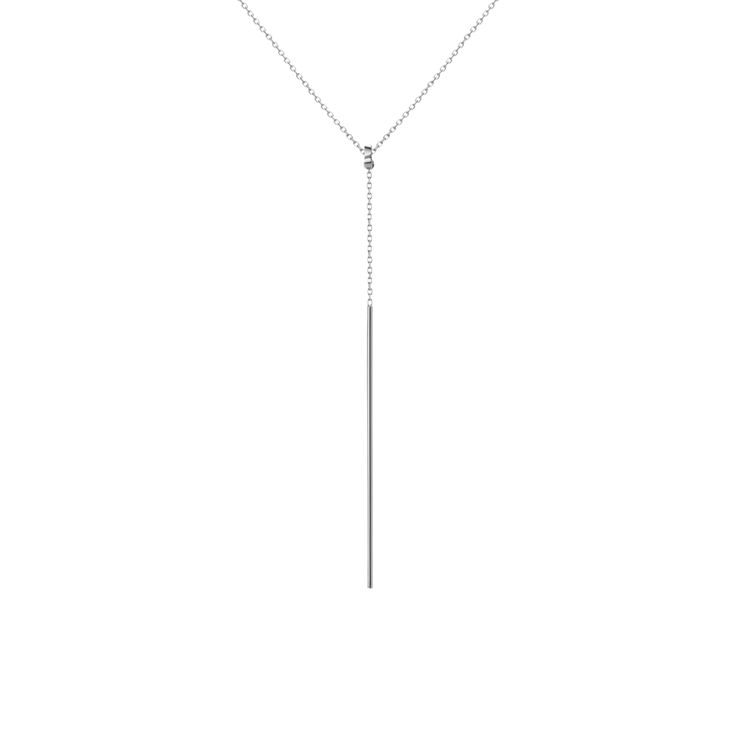 Dainty Lariat Necklace in Yellow, Rose or White Gold White Gold Lariat Chain Necklace, White Gold Lariat Necklace With Adjustable Long Drop Chain, Timeless Long Drop Lariat Necklace, Formal Long Drop Chain Necklace, Diamond Cut Lariat Jewelry, Fine Jewelry Long Drop Lariat Necklace, Elegant Long Drop Chain Necklace With Adjustable Chain, Timeless Lariat Necklace With Adjustable Long Drop Chain, Elegant Long Drop Jewelry With Adjustable Chain