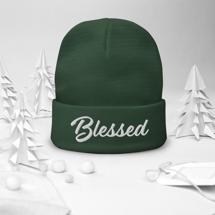 This Blessed Beanie is the perfect beanie to keep you warm and cozy in whatever you're doing! It's also a great Christmas gift for Christian friends and family! Add it to a gift basket for a thoughtful Christmas gift or stocking stuffer! It's soft, warm and cozy. What more could you ask for in the perfect beanie? This Blessed embroidered beauty has a snug fit with an encouraging message to keep you feeling blessed even in colder temps. • 60% cotton, 40% acrylic• Breathable cotton blend• Form-fit Casual Beanie, One Size, Perfect For Gifts, Winter Beanie Gift, Winter Beanie Hat As Gift, Cozy Beanie Hat As Gift, Casual Winter Beanie For Gift, Casual Winter Beanie As Gift, Casual Winter Beanie As A Gift, Casual Beanie Christmas Hats, Casual Christmas Beanie Hat