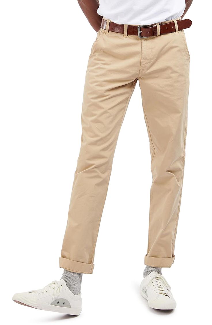 Crisp, smart and totally timeless, these wardrobe-essential chinos sport classic styling and are fashioned from pure cotton. Zip fly with button closure 100% cotton Machine wash, dry flat Imported Straight Fit Chino Cotton Twill Chinos With Pockets, Straight Fit Chinos With Pockets In Chino Cotton Twill, Casual Slim Fit Chinos In Chino Cotton Twill, Straight Fit Chinos In Chino Cotton Twill, Cotton Straight Fit Chinos With Pockets, Cotton Straight Fit Chinos, Slim Fit Cotton Work Pants With Tapered Leg, Slim Fit Straight Leg Cotton Work Pants, Casual Straight Chino Cotton Twill Chinos